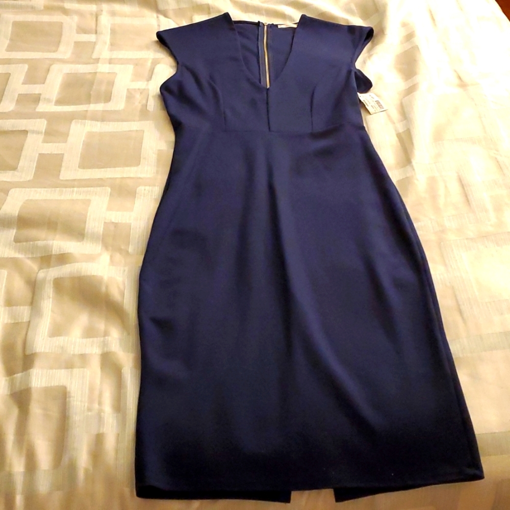 Navy Blue sleeveless dress Size Large